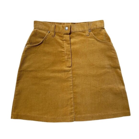 70s vintage corduroy mini skirt tan JC Penney highwaisted flared boho hippy. - Picture 1 of 4